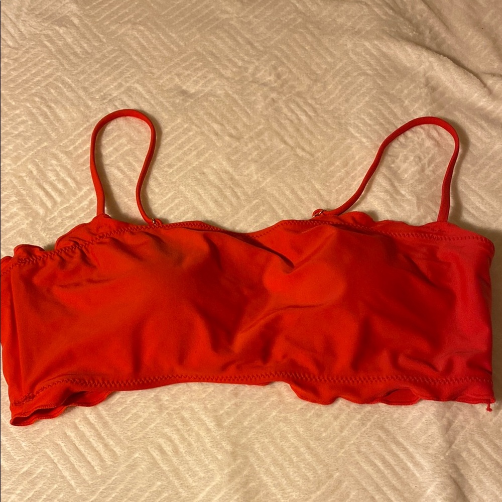 No Boundaries Vibrant Red Bikini Top